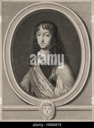 Philippe de France, duca di Anjou (1640-1701) da F. Poilly Foto Stock