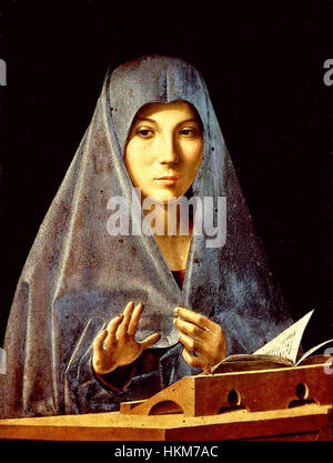 Antonello da Messina - Annunziata - WGA00762 Foto Stock