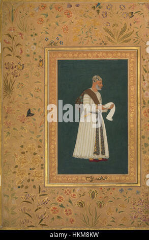 3 Hashim. Ritratto di Mulla Muhammad Khan Vali di Bijapur. ca. 1620 Metropolitan Museum of Art di New York Foto Stock