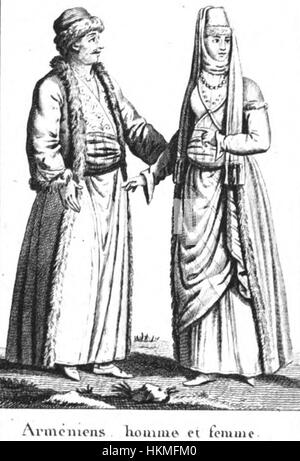 Armenie homme et femme. Pierre Blanchard. Le Voyageur de la jeunesse dans les quatre parti du monde. 1806 Foto Stock