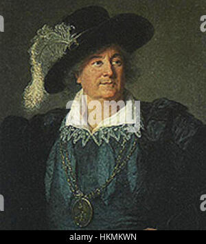 Questo ritratto del 1797 di Stanislao II Augustus Poniatowski, re di Polonia, di Jacques-Louis le Brun ritrae il monarca in abiti regali, evidenziando l'elegante stile di corte della fine del XVIII secolo. Foto Stock