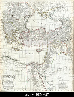 1794 Anville mappa dell'Impero Romano d'Oriente (inclues Grecia) - Geographicus - RomanEmpireEast-anville-1794 Foto Stock