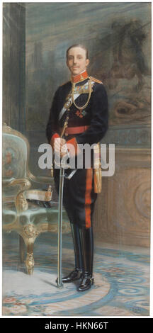 Alfonso XIII con uniforme de militar (Museo del Prado) Foto Stock