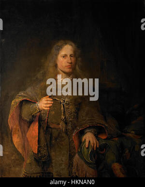 L'opera d'arte di Aert de Gelder presenta tecniche distintive di pittura ad olio del tardo secolo d'oro olandese. Conosciuto per il suo uso di luce e ombra, i suoi pezzi catturano temi storici e religiosi con grande dettaglio e intensità emotiva. Foto Stock