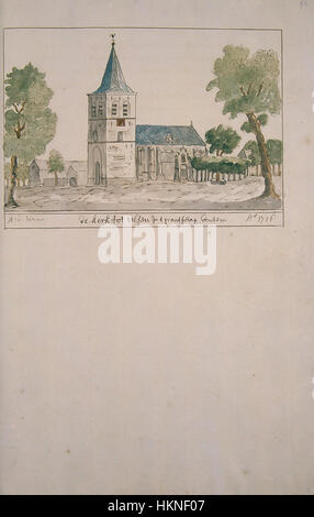 Questa mappa della serie Atlas Schoemaker copre la regione di Overijssel, in particolare l'area di Uelsen nei Paesi Bassi, mostrando dettagli topografici del XVII secolo. Foto Stock