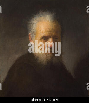 Un vecchio uomo con la barba di Rembrandt van Rijn Foto Stock