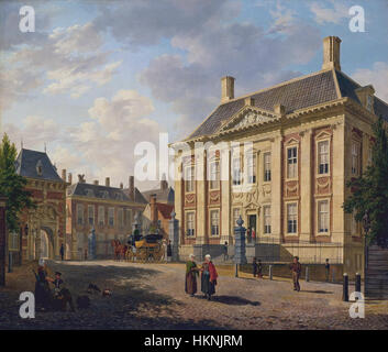 Bartholomeus Johannes Van Hove, Het Mauritshuis te Den Haag Foto Stock