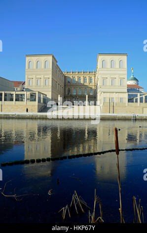 Il 'Palais Barberini e obelisco "Alter Markt" in Potsdam mostra Museo Foto Stock