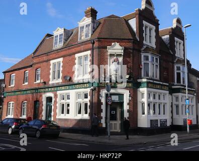 28gennaio 2016, Portsmouth,Inghilterra; Mother Shipton che è una vecchia casa pubblica in Portsmouth,Inghilterra Foto Stock