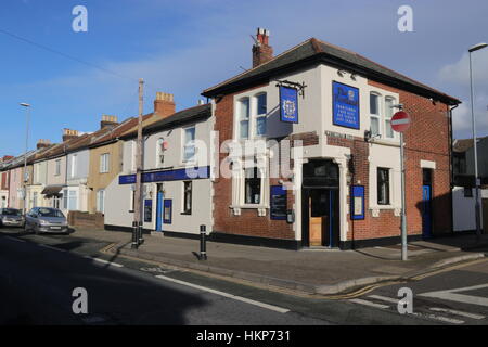 28gennaio 2016, Portsmouth,Inghilterra; Portland Arms che è una vecchia casa pubblica in Portsmouth,Inghilterra Foto Stock