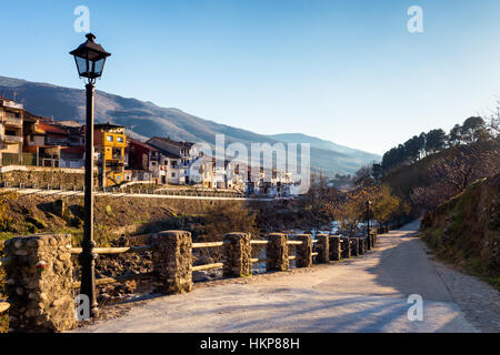 Città vecchia di Cabezuela del Valle, Estremadura, Spagna. Foto Stock