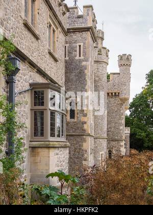 Whitstable Castello e Giardini date dal 1790s. Ora è una location per matrimoni, classi, feste ed eventi della comunità. Foto Stock