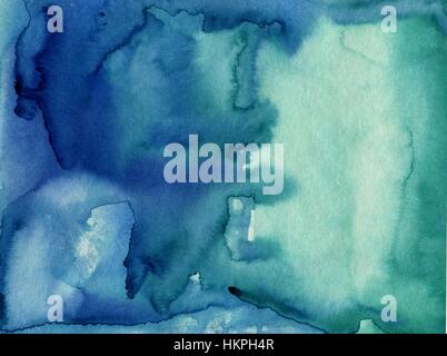 Absrtact soft backgraund acquerello. Dipinto a mano watercol luce Foto Stock