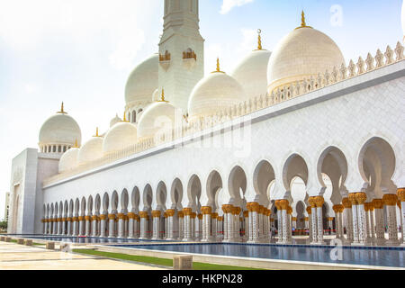 Abu Dhabi moschea Foto Stock