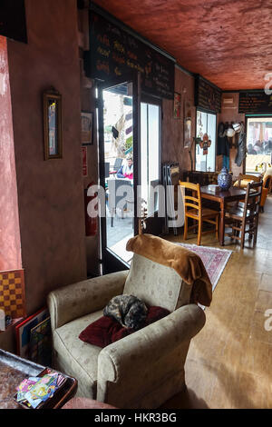 Il perk centrale caffetteria e ristorante, Villajoyosa, Spagna Foto Stock