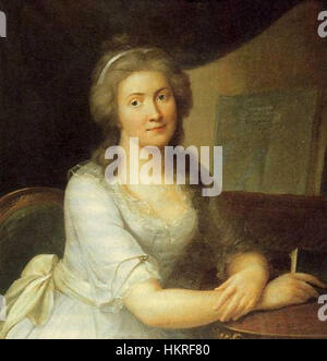 Questo dipinto, 'Charlotte Von Kalb S127', è un'opera d'arte che raffigura un ritratto storico classico in stile vintage. L'attenzione dell'artista sui dettagli e sulla composizione intricati crea una rappresentazione visiva senza tempo. Foto Stock