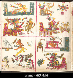 Codex Borgia pagina 13 Foto Stock