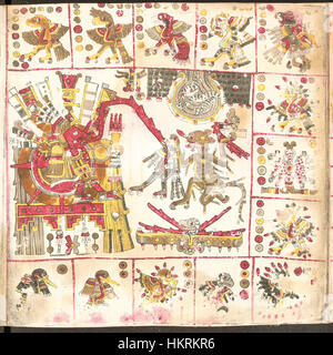 Codex Borgia pagina 71 Foto Stock