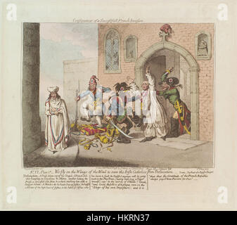 Conseguenze di una riuscita invasione francese, n. VI, la piastra 1 di James Gillray Foto Stock