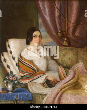 Convalescenta di Constantin Daniel Rosenthal è un dipinto che esplora temi di recupero e riposo, con particolare attenzione alla delicata rappresentazione della forma umana. Il lavoro cattura l'essenza della guarigione attraverso l'uso morbido di luce e ombra. Foto Stock