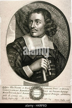 Cornelis Meyssens ritratto Christoph Bernhard von Galen Foto Stock