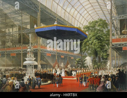 Crystal Palace - Queen Victoria apre la grande mostra Foto Stock