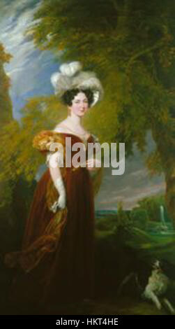 La duchessa di Kent da Sir George Hayter 1835 Foto Stock