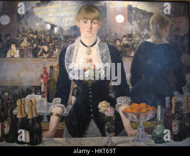 Edouard Manet, al bar delle Folies-bergere, 1881-1882, 02 Foto Stock
