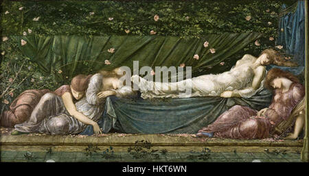 Edward Coley Burne-Jones, La Bella Addormentata dal piccolo Briar Rose series, Museo de Arte de Ponce Foto Stock