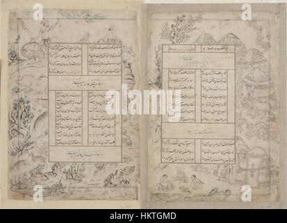 Folio da un divano (raccolte di poesie) dal sultano Ahmad Jalayir - Google Art Project Foto Stock