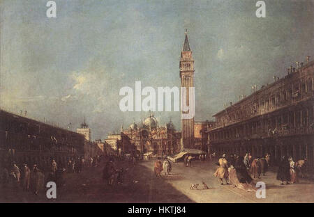 Francesco Guardi - Piazza San Marco - WGA10854 Foto Stock