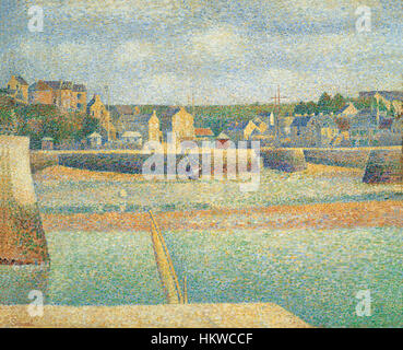 Georges Seurat - Port-en-Bessin, porto esterno (bassa marea) Foto Stock