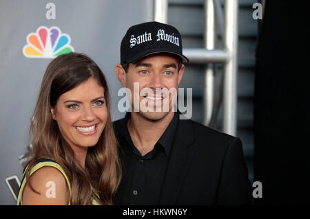 Carson Daly e Siri Pinter arriva in corrispondenza della NBC 'Voce' Finale party in Hollywood, la California il 29 giugno 2011. Foto di Francesco Specker Foto Stock