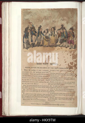 Questa opera d'arte delle biblioteche Bodleiane raffigura la scena biblica dopo la lettura dei dieci Comandamenti, concentrandosi su Mosè e gli Israeliti. Il dipinto riflette temi religiosi e la rappresentazione artistica del XVII secolo di eventi biblici. Foto Stock