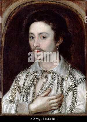 Il dipinto *British - Nathan Field*, attribuito a Nathan Field, rappresenta una figura chiave nell'arte britannica dei primi anni del XIX secolo. Il pezzo cattura il personaggio e l'epoca attraverso la sua ritrattistica dettagliata e il contesto storico. Foto Stock