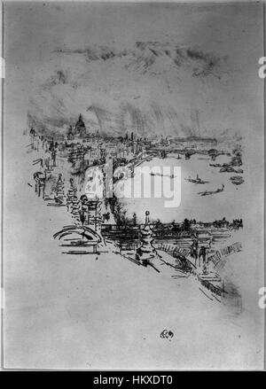 Il Brooklyn Museum - poco Londra - James Abbott McNeill Whistler Foto Stock