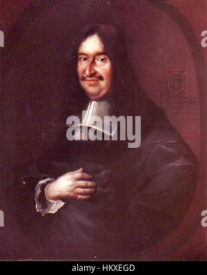 Bischof Anselm Franz von Ingelheim fu una figura storica nota per la sua leadership nella chiesa durante il XVII secolo. Il suo ritratto o la sua rappresentazione serve come promemoria del suo ruolo significativo nella storia religiosa. Foto Stock