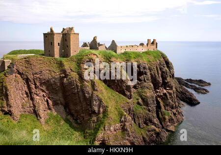 Castello di Dunnottar di Stonehaven, Scotland, Regno Unito Foto Stock