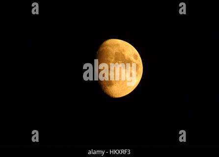 Luna di ceratura, mezza luna Foto Stock