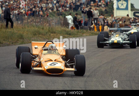 1969 Bruce McLaren NZ McLaren M7C olandese di Zandvoort GP dnf Foto Stock