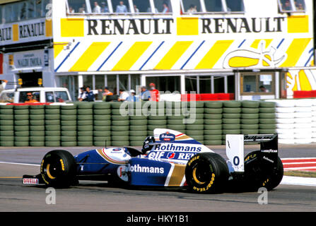 1994 Damon Hill GB Williams FW16 Magny-Cours GP francese secondo FL Foto Stock