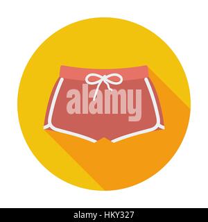 Sport shorts. Piatta singola icona di colore. Illustrazione Vettoriale. Illustrazione Vettoriale