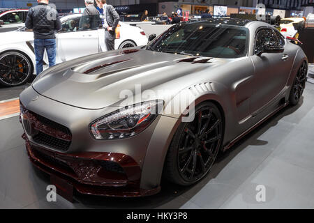 Ginevra, Svizzera - Marzo 2, 2016: Mansory la Mercedes-AMG GT S al 86º Salone Internazionale di Ginevra a Palexpo, Ginevra. Foto Stock