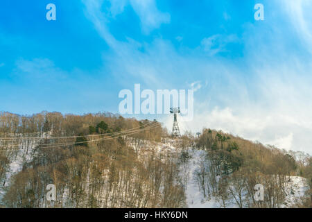 Funivia Shinhotaka Takayama Gifu, Giappone. Foto Stock