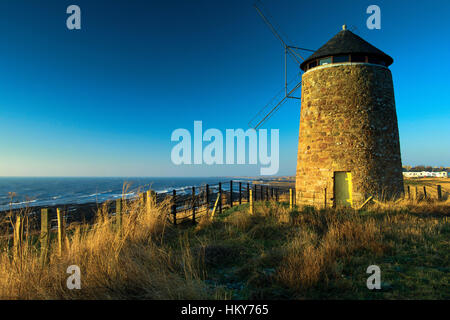 St Monans Windmill St Monans, in Fife sentiero costiero, la East Neuk di Fife, Fife Foto Stock