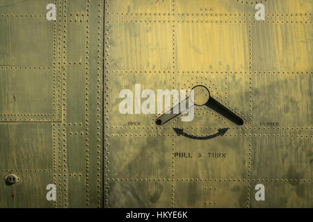 Porta di piano militare Foto Stock