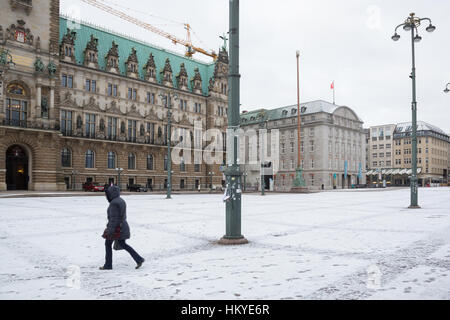 Amburgo (Deutschland) - Rathaus Palace di Rathausmarkt Foto Stock