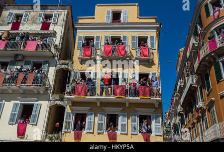 Pasqua a Corfu Grecia. Foto Stock