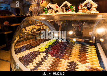 Il negozio di cioccolato Cracovia Polonia Crakow Foto Stock