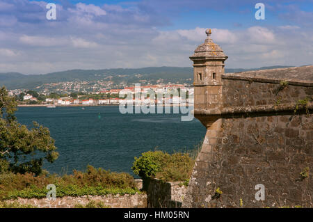 San Felipe e Castello di estuario, Ferrol, La Coruña provincia, regione della Galizia, Spagna, Europa Foto Stock